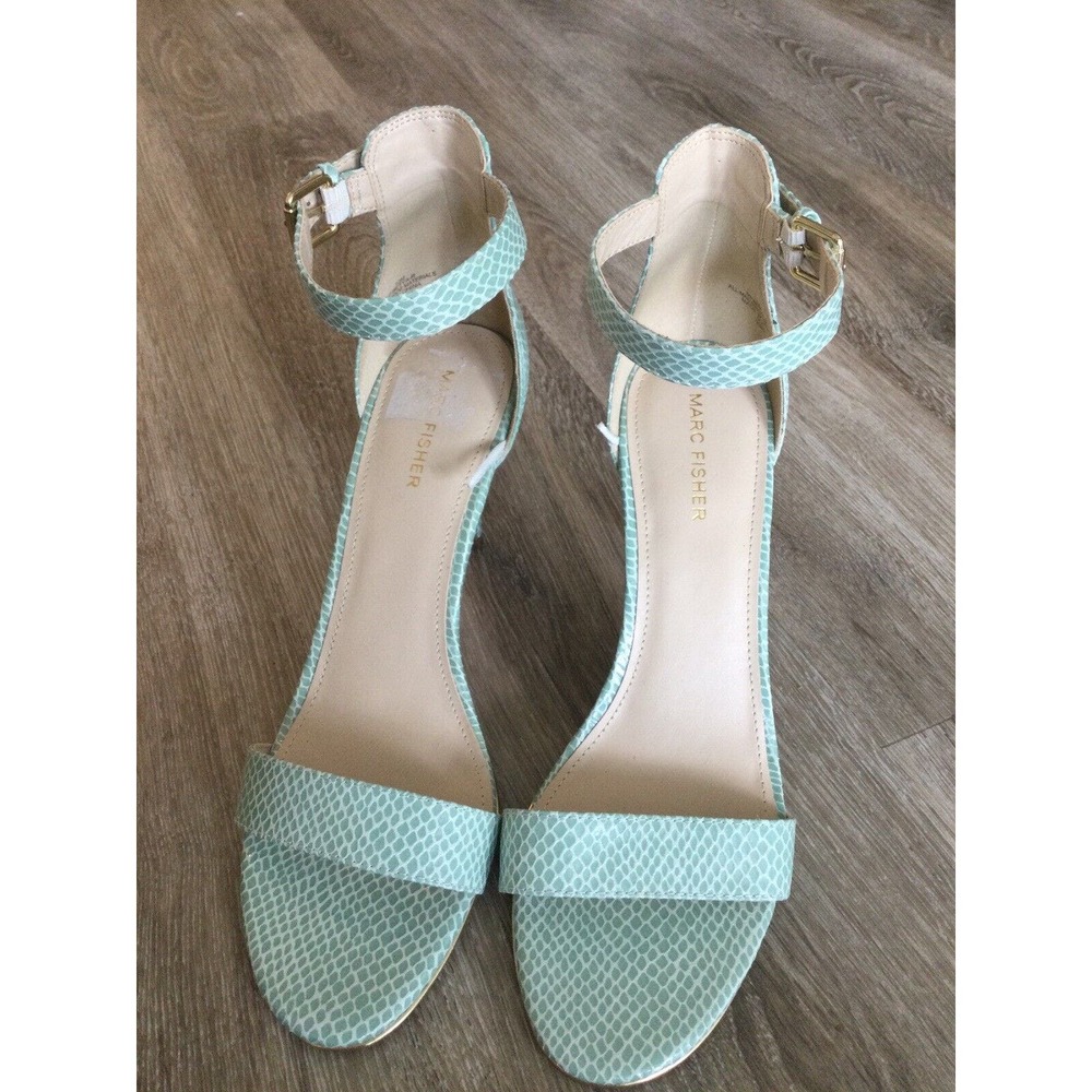 Marc Fisher Women's Heeled Sandals - Size 10M - Mint Green